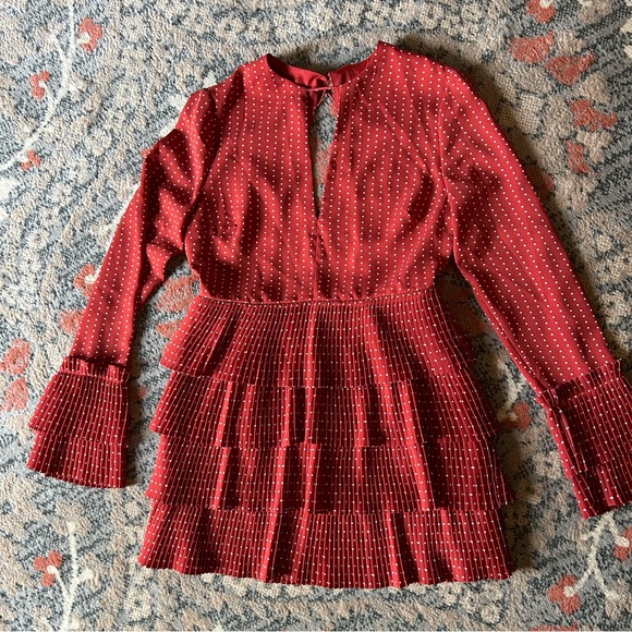 C/MEO Collective Fundament Dress - Red - Size Large. NWOT “New Without Tags” - Picture 3 of 6